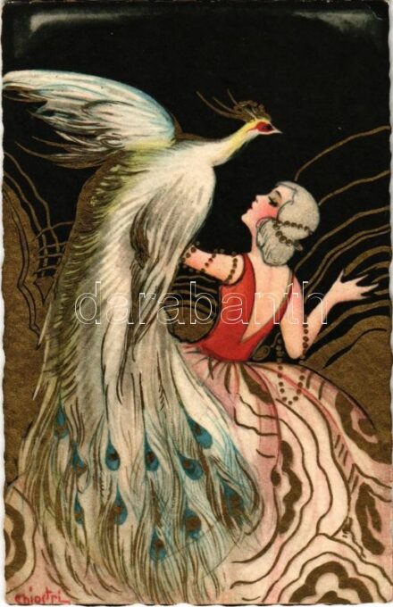 Olasz művészlap / Italian art postcard. Ballerini & Fratini 359. s: Chiostri (EK)