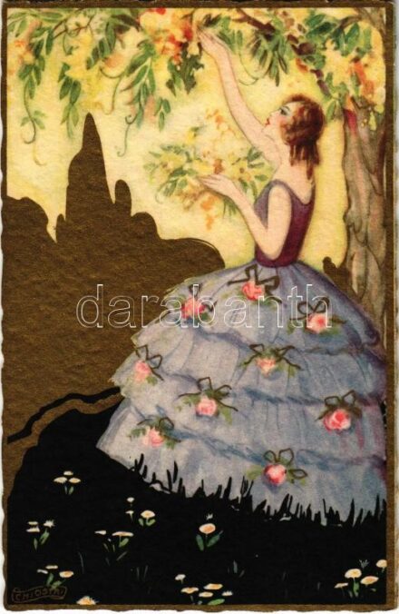 Olasz művészlap / Italian art postcard. Ballerini & Fratini 358. s: Chiostri