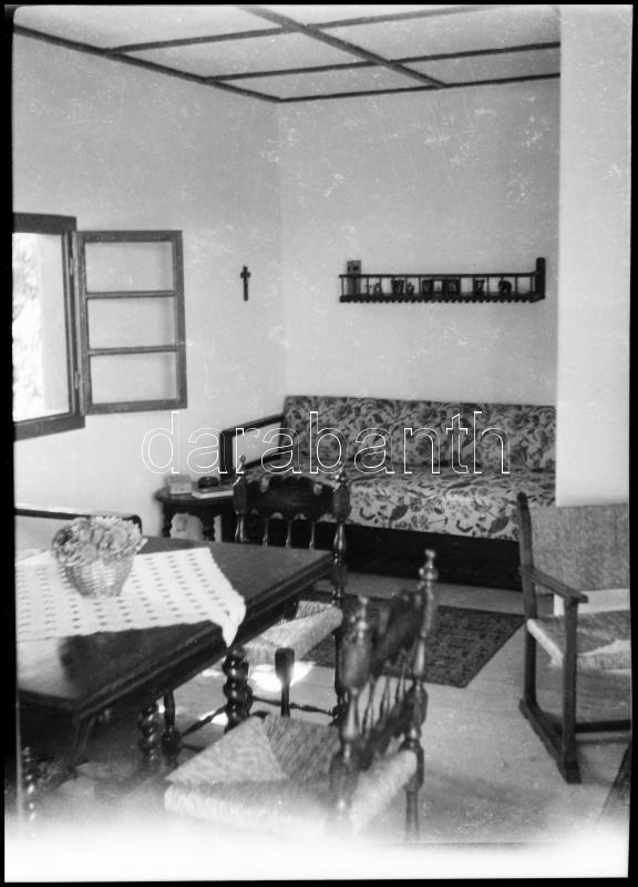 Régi lakásbelsők, 5 db fotónegatív, 6×9 és 4,5×6 cm - Image 2