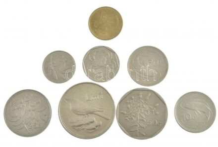 Málta 1986-1998. 1c-1L (8xklf) T:1--2- Malta 1986-1998. 1 Cent - 1 Lira (8xdiff) C:AU-VF