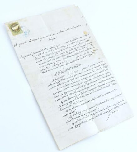 cca 1880 A Gyulai Lakatos Iparosok társulatának alapszabályai 8p. illetékbélyeggel