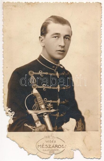 1937 Hajmáskér, Magyar katona portréja. Vitéz Mészáros photo (b)