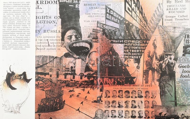 Orwell, George: Állatfarm. Ford.: Szíjgyártó László. Ralph Steadman illusztrációival. Bp., 2006, Európa Könyvkiadó. Gazdag szövegközi és egészoldalas képanyaggal. Kiadói egészvászon-kötés, kiadói papír védőborítóban, jó - Image 2