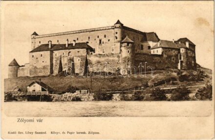 Zólyom, Zvolen; vár. Özv. Löwy Samuné kiadása / castle (EK)