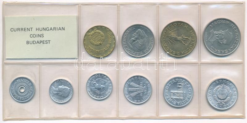 1983. 2f-20Ft (10xklf) érmés forgalmi sor fóliatokban T:1 Adamo FO16 - Image 2