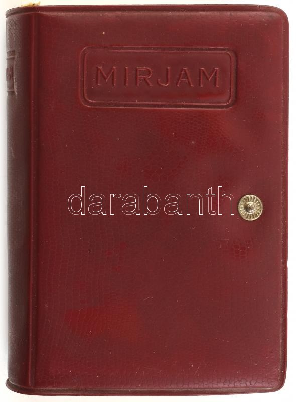 Dr. Kiss Arnold: Mirjam. Imádságok zsidó nők számára. Tel-Aviv, é.n., Sinai Publishing. Száznegyedik kiadás. Nyl kötés, borító kapocs nélkül.