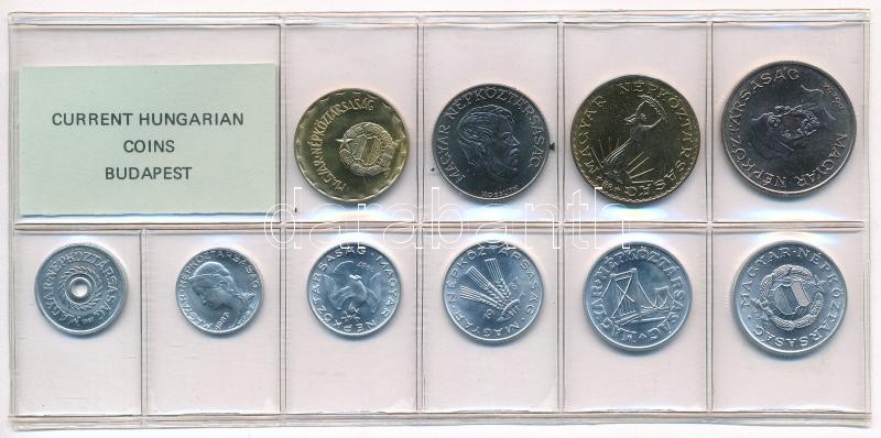 1987. 2f-20Ft (10xklf) érmés forgalmi sor fóliatokban T:1 Adamo FO20 - Image 2