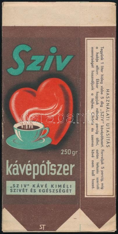 Szív kávépótszer papírdoboz