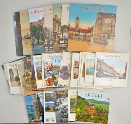 Nagy képeslapos 'ANNO' naptár kollekció - 36 db összesen (ritkák: Erdély, Székelyföld) / Postcard calendar collection with 36 calendars