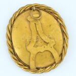 1873 régi aranyozott képkeret, 5x4,5cm - Image 2