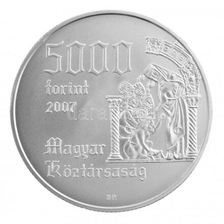 2007. 5000Ft Ag 'Árpád-házi Szent Erzsébet' kapszulában T:BU Adamo EM213