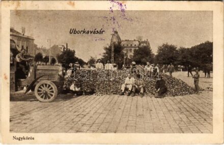 Nagykőrös, uborkavásár, teherautó (Rb)