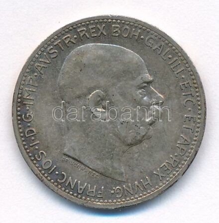 Ausztria 1912. 1K Ag 'Ferenc József' T:2- Austria 1912. Corona Ag 'Franz Joseph' C:VF Krause KM#2820