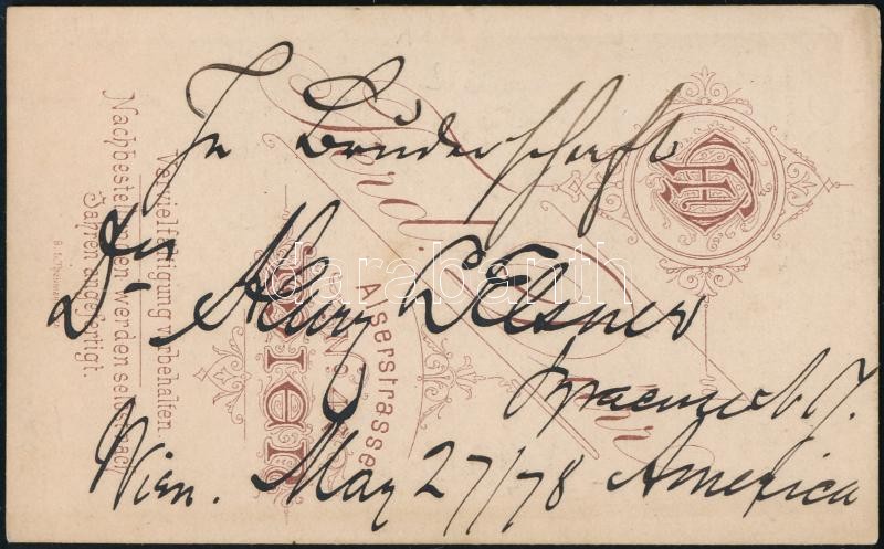 1878 Henry Elsner, keményhátú fotó Dürr bécsi műterméből, hátoldalon dedikált, 10,5×6,5 cm - Image 2