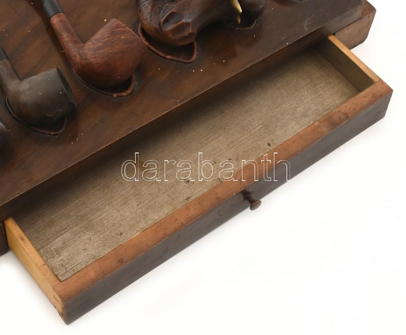 Fa pipatórium pipákkal (6db) kopott, 41x20x25cm - Image 3