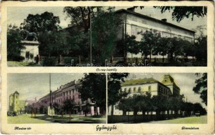 Gyöngyös, Orczy kastély, Hanisz tér, Gimnázium (r)