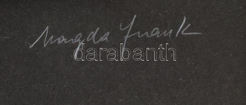 Frank Magda (1914-1997): Szoborterv. Szitanyomat, papír, jelzett. 33×24 cm - Image 3