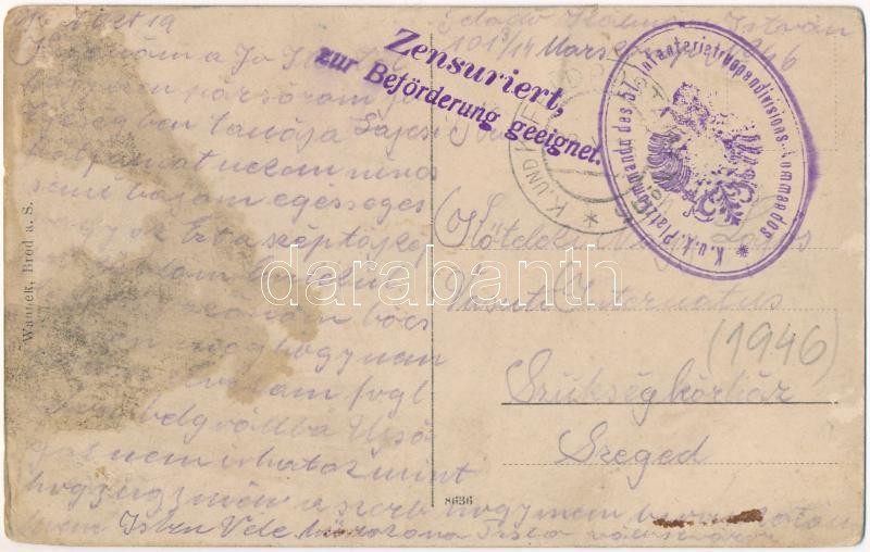 Stari Banovci, na Dunavu / Duna-part / Danube riverside. Atelier Wannek + 'K.u.K. Platzkommando des 57. Infanterietruppendivisions-Kommandos' (ázott / wet damage) - Image 2