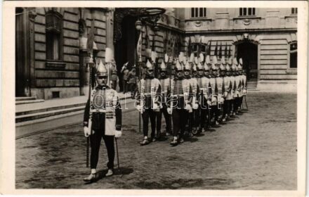 1938 Budapest I. M. kir. vár, Testőrség + '1938 Nemzetközi Eucharisztikus Kongresszus' So. Stpl
