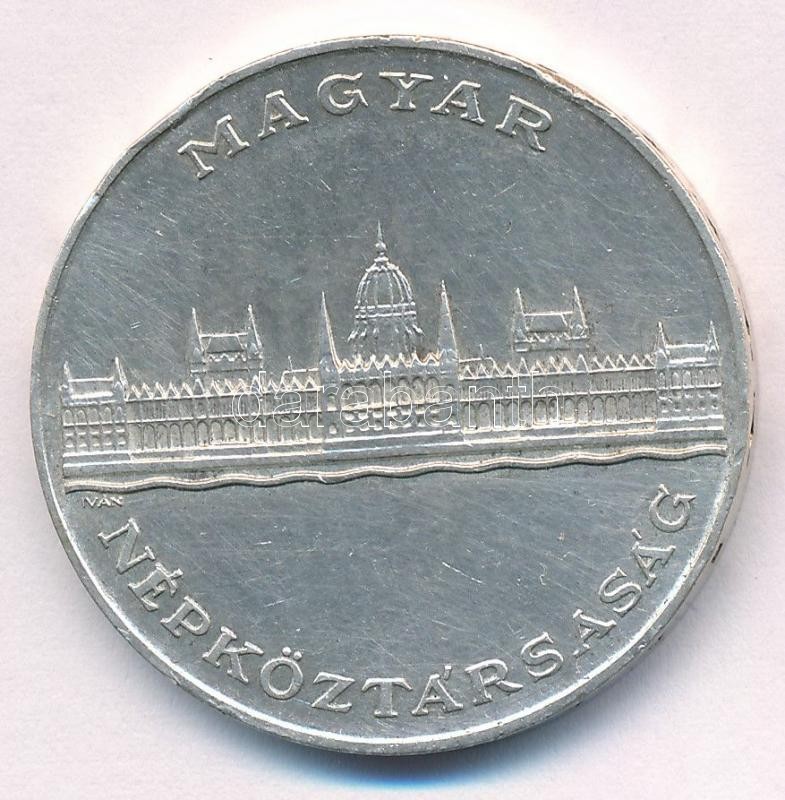 1956. 25Ft Ag '10 éves a Forint (Jó Forint sor)' T:2 ph. Adamo EM6 - Image 2