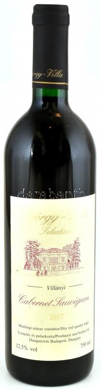1997 György-Villa Selection, Cabernet Sauvignon, 750ml/12,5%Vol (Szakszerűen tárolt.)
