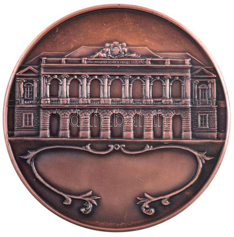 DN 'Jász-Nagykun-Szolnok-Megye 1876' Br plakett, hátoldalán a megyeszékházzal, M.É.E. (Magyar Éremgyűjtők Egyesülete) beütéssel (60mm) T:1 kis ph - Image 2