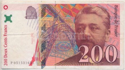 Franciaország 1997. 200Fr T:III tűlyuk France 1997. 200 Francs C:F needle hole Krause 159.b