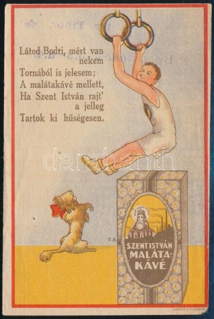 Szent István Malátakávé számolócédula
