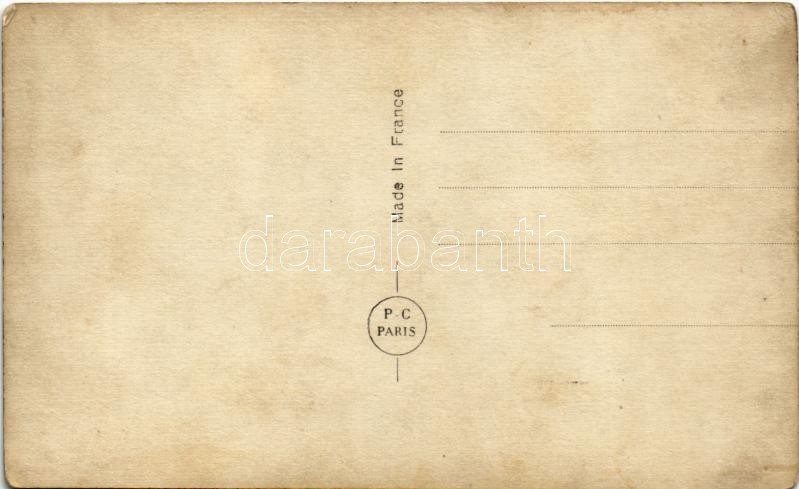 Erotikus fekvő hölgy / Gently erotic lying lady. P.C. Paris 1909. - Image 2