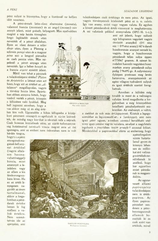 Kenedi Géza: A pénz Krőzustól Rockefellerig. 1913. Kiadói papírkötés, széteső állapotban. - Image 2