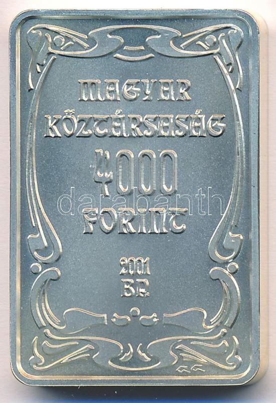 2001. 4000Ft Ag '100 éves a gödöllői művésztelep' tanúsítvánnyal T:BU - Image 2