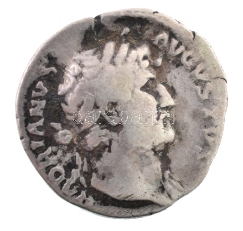 Római Birodalom / Hadrianus 117-138. Denár Ag (2,73g) T:2,2- Roman Empire / Hadrian 117-138. Denar Ag 'HADRIANVS AVGVSTVS / COS III / Sitting Rome' (2,73g) C:XF,VF RIC 211