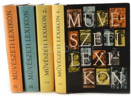 Művészeti lexikon I- IV. kötet. Szerk.: Zádor Anna- Genthon István. Bp., 1967-1968-1981, Akadémiai Kiadó. Az I-II. kötetek második kiadások. A III-IV. kötetek első kiadások. Kiadói teljesvászon-kötés, kiadói papír