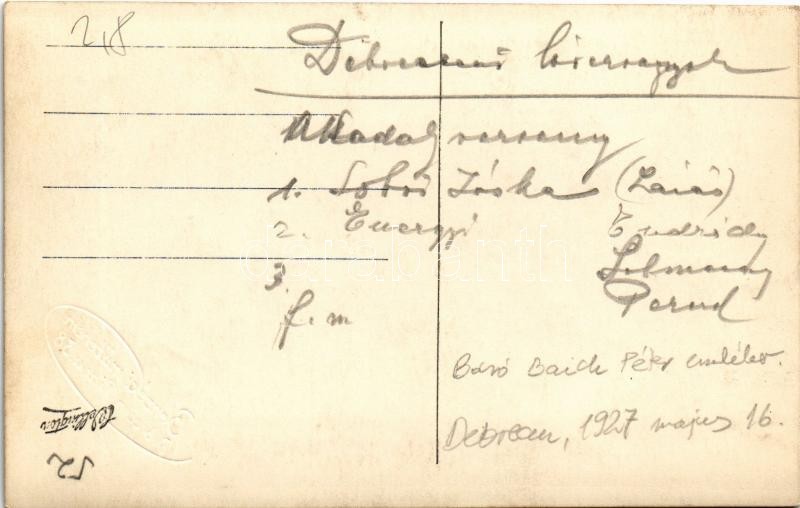 1927 Debreceni akadályverseny, lóverseny / Hungarian horse racing. Berzéki photo - Image 2