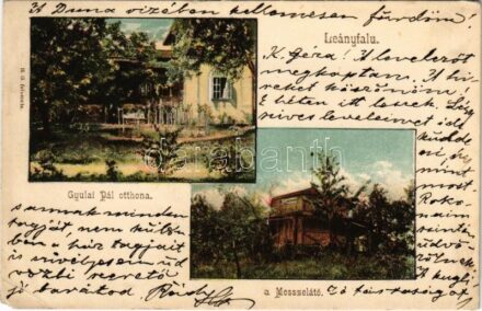 1904 Leányfalu, Gyulai Pál otthona, Messzelátó. H.G. felvétele (EM)