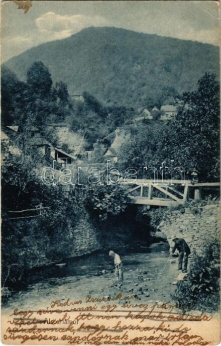 1906 Miskolc, Alsó-Hámor, Alsóhámor. Ferenczi B. kiadása (EK)