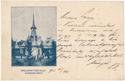 1911 Horgos, Kamaráserdő; Brauswetter villa / villa (EB)