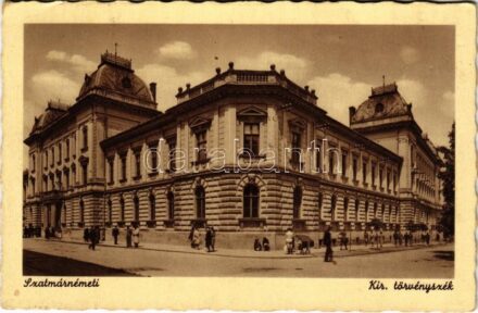 1941 Szatmárnémeti, Satu Mare; Kir. Törvényszék / court (ragasztónyom / glue marks)
