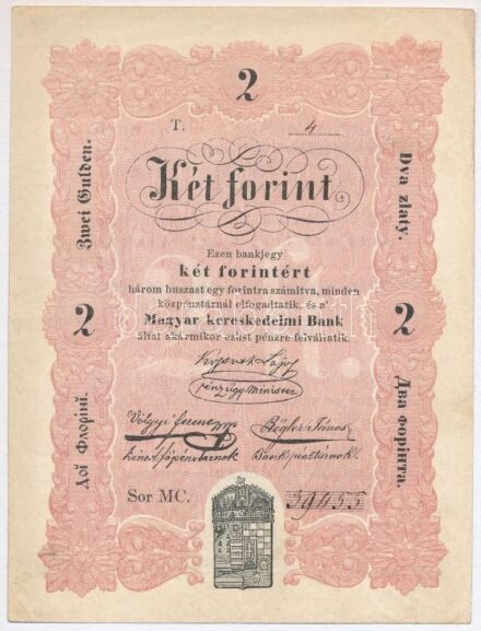 1848. 2Ft 'Kossuth bankó' 'MC 39455' T:III szép papír Adamo G105