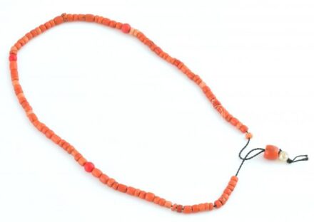 Korall nyaklánc, h: 48 cm