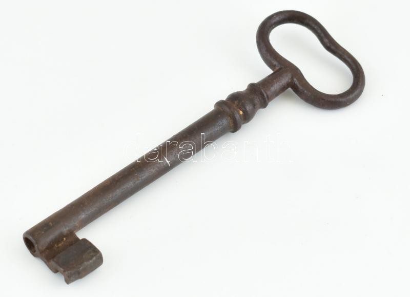 Régi vas pincekulcs, h: 14,5 cm