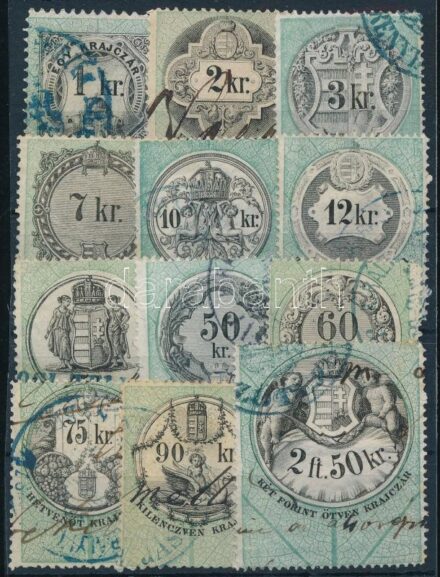 1868 12 klf okmánybélyeg