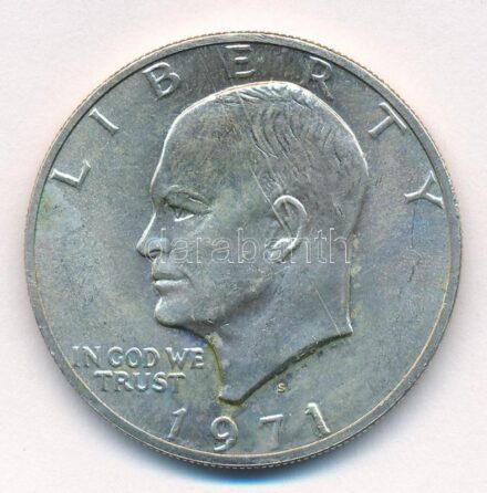 Amerikai Egyesült Államok 1971S 1$ Ag 'Eisenhower' T:2 fo. USA 1971S 1 Dollar Ag 'Eisenhower' C:XF spotted Krause KM#203a