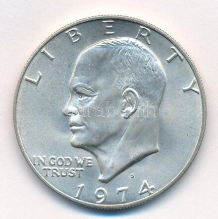 Amerikai Egyesült Államok 1974S 1$ Ag 'Eisenhower' T:1-USA 1974S 1 Dollar Ag 'Eisenhower' C:AU Krause KM#203a