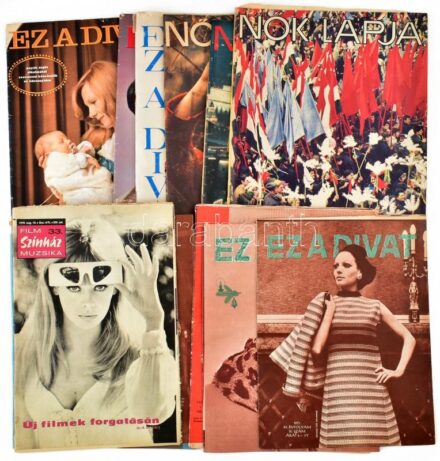cca 1970-1980 14 db újság (Ez a divat, Nők Lapja, Film-színház-muzsika)