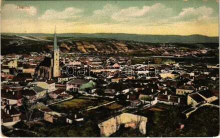 1911 Dés, Dej; látkép. Gálócsi Samu kiadása / general view (EK)