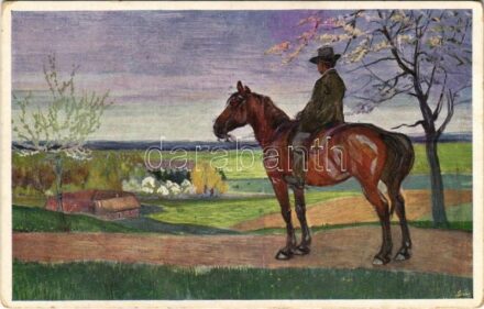Der Reiter / Le Cavalier / The Rider. Galerie Wiener Künstler Nr. 324. s: Oswald Roux (EK)