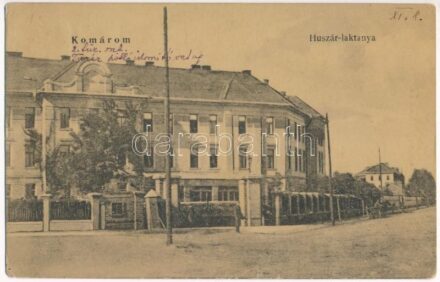 1929 Komárom, Komárnó; Huszár laktanya / K.u.k. military barracks (Rb)