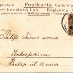 1902 Boldog Újévet! / New Year greeting art postcard with angel. litho - Image 2