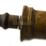 Orvosi kellék, beöntéshez pumpa, réz, kopott, h:37cm - Image 2